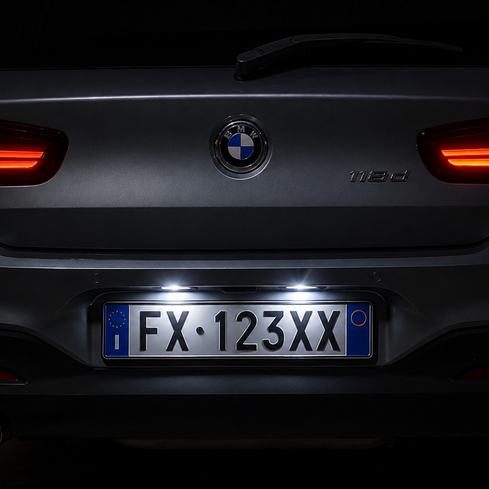 6000K LED license plate lighting for BMW 1 Series MINI
Éclairage de plaque LED 6000K BMW Série 1 MINI