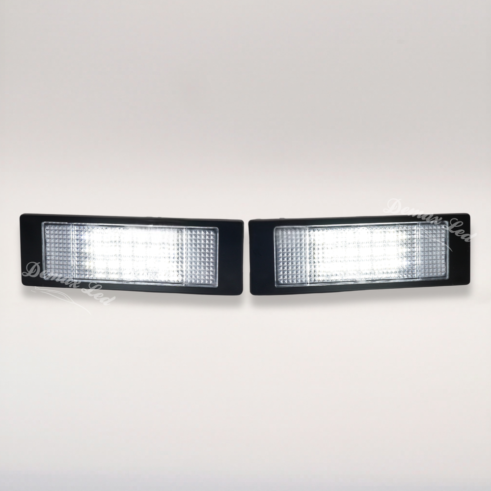Canbus LED license plate lights for BMW and MINI left and right pair
Éclairage de plaque LED Canbus BMW et MINI paire gauche et droite